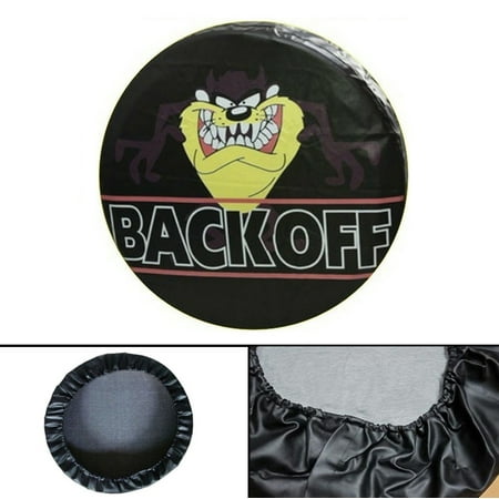 Areyourshop Tasmanian Devil Spare Wheel Tire Tyre Soft Cover 28"-33" inches For All Car Tasmanian Devil Spare Wheel Tire Cover Pouch Soft Case Protector 28"-33"