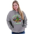 thumbnail image 3 of Smurfs Holiday Christmas Cheer Hoodie Sweatshirt Women Men Brisco Brands S, 3 of 6