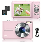 Digital Camera, FHD 1080P Digital Point and Shoot, 44MP for Vlogging with Anti Shake 16X Zoom, Compact, Small Camera