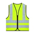 thumbnail image 5 of XUNZOO Kids Safety Vest High Visibility Reflective Vest Construction Worker Traffic Vest with Strips A Fluorescent Yellow XXL, 5 of 7