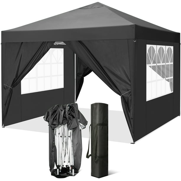 10'x10' Outdoor Canopy Tent Waterproof Pop Up Backyard Canopy Portable Party Commercial Instant Canopy Tent Gazebo 4 Removable Sidewalls & Carrying Bag for Wedding Picnics Camping - Walmart.com