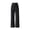 Black, variant on Women's Solid High Waist Wide Leg Yoga Pants, No Front Seam Straight Leggings, Pilates Running Workout Pants for Women, Quick Dry Loose Fit Casual Spring Fall Wear Black L