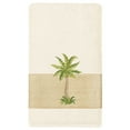 thumbnail image 3 of Authentic Hotel and Spa  Turkish Cotton Palm Tree Embroidered Cream Bath Towels (Set of 4), 3 of 4