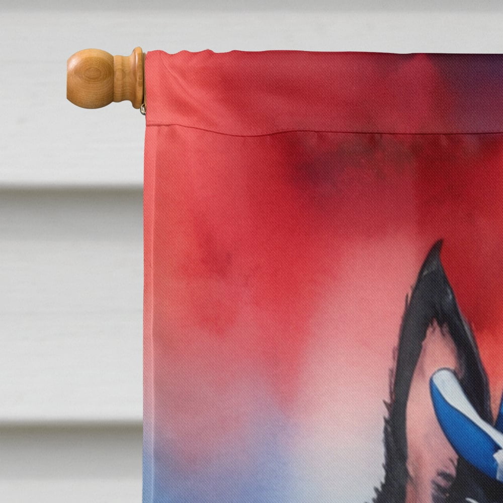 Scottish Terrier Patriotic American House Flag 28 in x 40 in