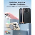 thumbnail image 2 of Funda de silicona ESR con soporte para iPhone 16 Pro Max color azul claro, 2 of 8