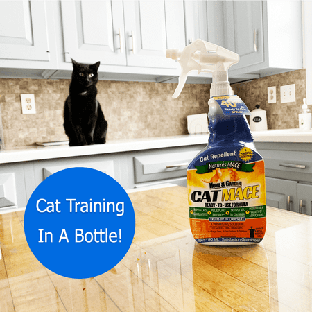 Nature's MACE Cat MACE | 40oz Ready-to-Use Spray Plus Concentrate Treats 16,000 Sq.ft | Cat Repellent and Training Tool