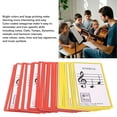 thumbnail image 2 of 50 Pcs Music Flash Cards Color Coded Double Sided Piano Note Flash Cards for Learning, 2 of 4