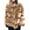 Brown, variant on Oversized Faux Fox Fur Plush Coats Jacket Tops, Women Winter Solid Color Warm Loose Stand Collar Hair Plush Jacket