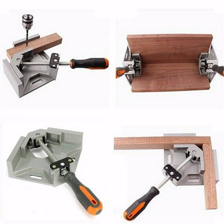 - 90 Degree Corner Right Angle Carbide Vice Clamps Woodworking Metal Welding Frame Gussets Jig Tool