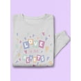 thumbnail image 3 of There Is Love In Our Hearts Sweatshirt Women -Smartprints Designs, Female x-Large, 3 of 4