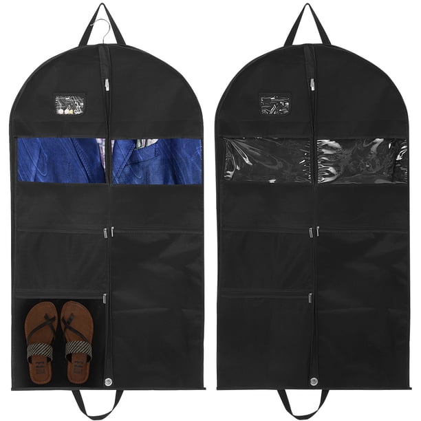2 bolsas para ropa, bolsas para guardar ropa, bolsas para trajes, bolsas para colgar trajes y guardar ropa en el armario.