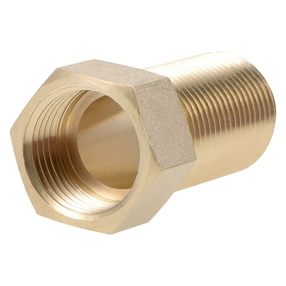 Brass Pipe Fitting G1/2 Male xG1/2 Female Hex Bushing Adapter 50mm Length