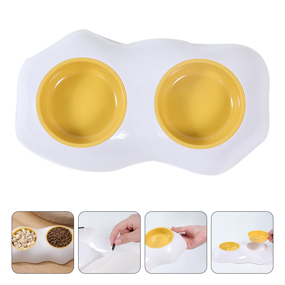 BESTYASH Space Saving Pet Feeding Bowl with Detachable Design and Anti Skid Feature for Home Use