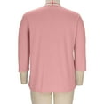 thumbnail image 3 of Wensltd Women's Plus Size Loose Fit 3/4 Sleeve Pullover Tunic Top Comfortable Solid Color Outfit, 3 of 8