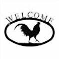 thumbnail image 2 of Village Wrought Iron WEL-1-S Small Welcome Sign-Plaque - Rooster, 2 of 3