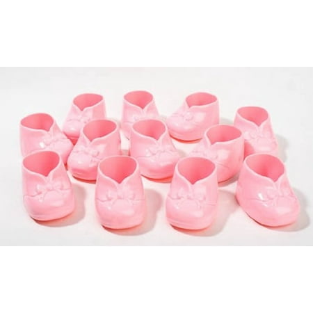18 Pink Plastic Baby Booties Girl Shower Favors Cake Decorations 18 18 Pink Plastic Baby Booties Girl Shower Favors Cake Decorations 18