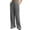 Dark Gray, variant on WTOBBY Women's Casual Wide Leg Elastic Waist Ribbed Knit Loose Bottoms with Pockets Soft Lounge Pants for Home,Black L