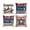 F004- Style D, variant on 18X18 in Pillow Covers, Blue Throw Pillows, Patriotic Party Decorations, God Bless America Themed Decor, Couch Accent Pillows Set of 4, Home Living Room Decor
