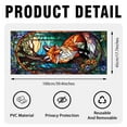 thumbnail image 6 of 89Bloom 17.7 x39.4 Inches Decorative Fox Stained Glass Window Film, Window Film for Glass Door Heat Control Anti UV, 6 of 8