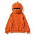 thumbnail image 6 of CONZONE Halloween Womens Pumpkin Hoodies Zipper Oversized Hooded Sweatshirt for Women Spooky Season Fall Winter Pullover Tops, 6 of 6