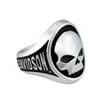 thumbnail image 2 of Harley-Davidson Men's Willie G Skull H-D Stainless Steel Metal Ring (10), Harley Davidson, 2 of 4