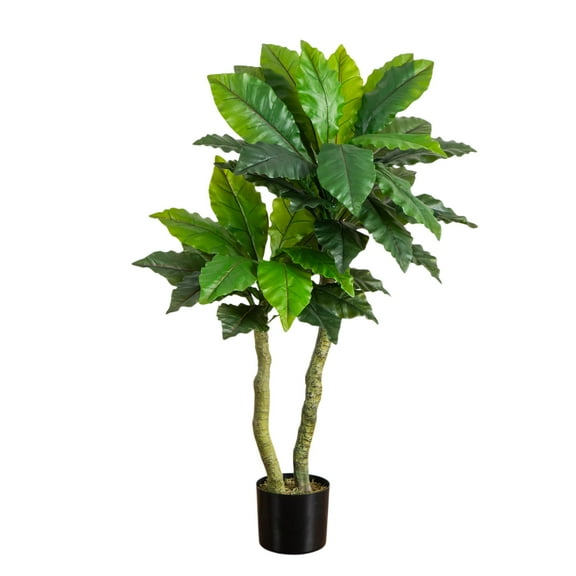 Nearly Natural 4ft. UV Resistant Artificial Bird Nest Fern Tree (Indoor/Outdoor)
