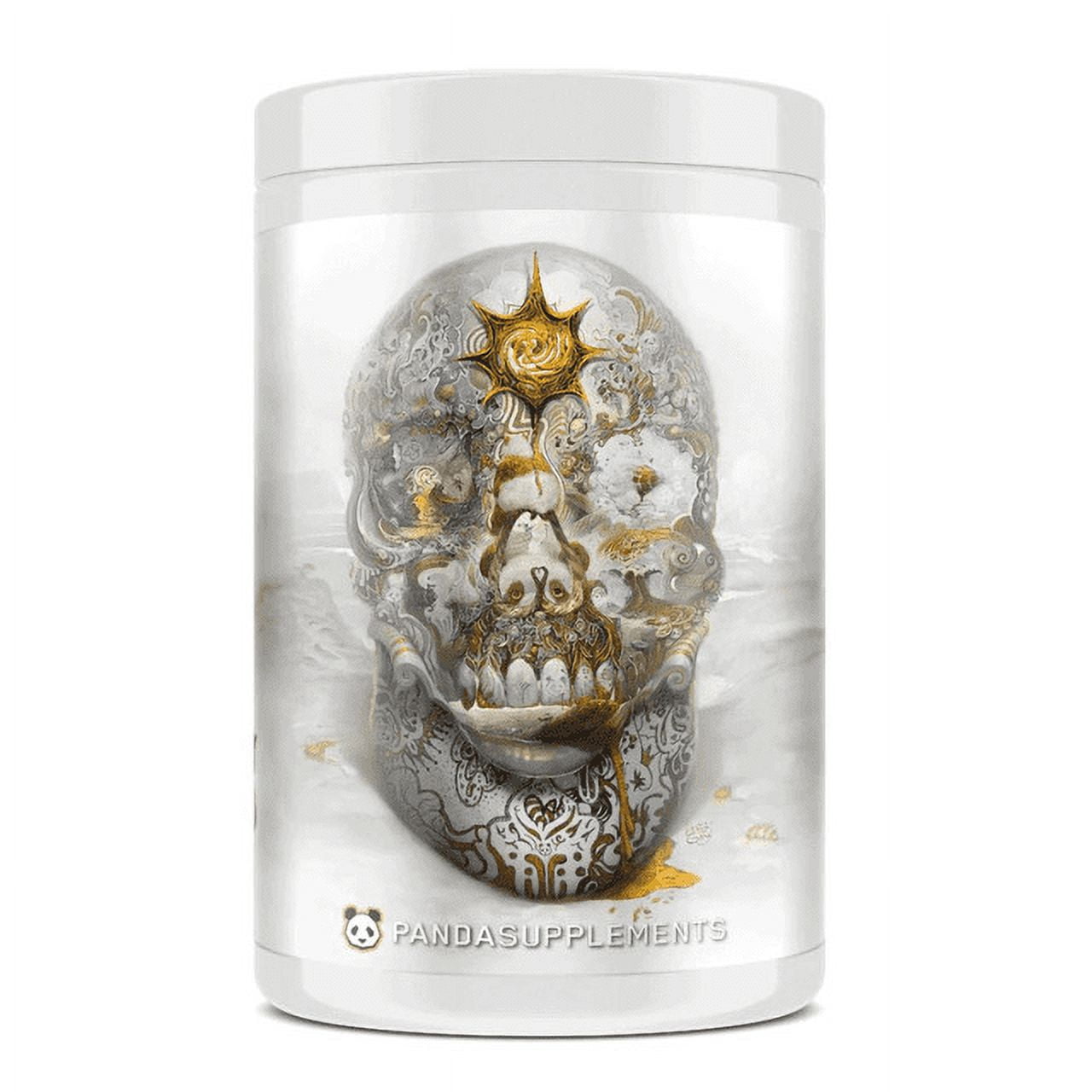 Panda Supps Skull Nootropic Stimulant Pre-Workout Powder, Dragonfruit Watermelon Candy, 40 Servings