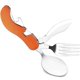 thumbnail image 4 of Utensilios de camping 4 en 1: juego de cuchara, tenedor, cuchillo y abrebotellas portátil de acero inoxidable. Cubiertos multiherramienta para viajes y mochileros, color rojo., 4 of 4