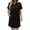 a1000_Black, variant on Vetsdori Womens Long Sleeve Mini Dresses Collared Casual Dresses Party Lightweight,Plain Dress for Junior Summer