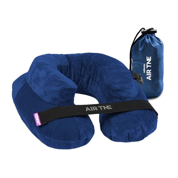 Almohada de viaje inflable ajustable Cabeau Air TNE azul