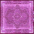 thumbnail image 1 of Ahgly Company Indoor Square Medallion Purple Traditional Area Rugs, 8' Square, 1 of 4