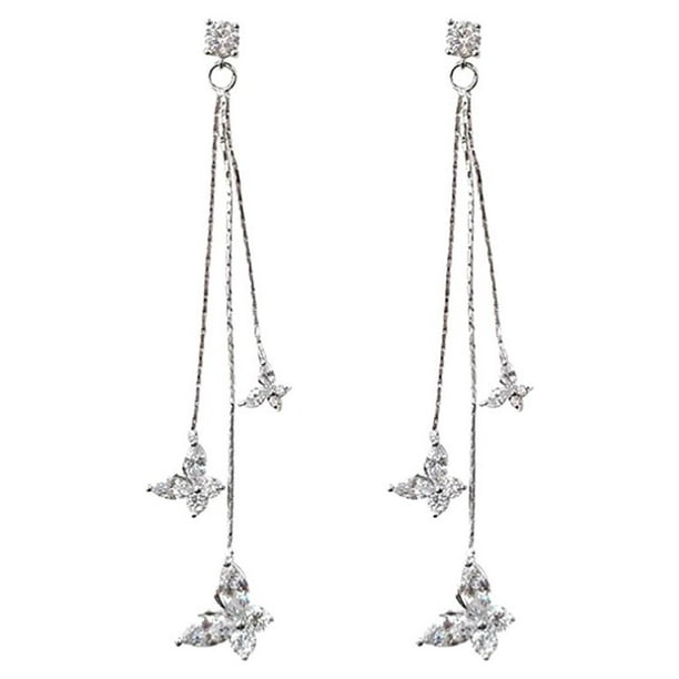 Cristal Colgante Accesorios de Moda Pendientes Pendientes de gota Borla Pendientes Femeninos Largos