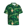 thumbnail image 2 of Kll Men'S Hawaiian Shirt Short Sleeve Button Down Beach Shirts-St Patrick'S Day9, 2 of 8