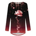 thumbnail image 3 of SHE IS My Items Women Shirts Long Sleeve Plus Womens Crop Tops Trendy Long Sleeve Blouses for Women V Neck White Crop Tops for Women Sexy Casual Elegant, 3 of 4