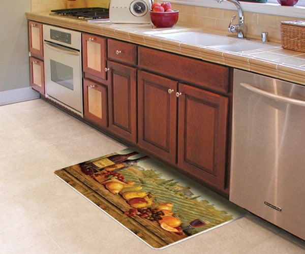 mainstays double sink cushioned kitchen mat