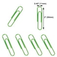 thumbnail image 3 of Sinvic Green Jumbo Paper Clips, 100 Pack, 2 Inch (50 mm), Durable & Rust Resistant, Great for Office, Hospital and DIY Use, 3 of 5