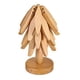 thumbnail image 2 of Posavasos de madera con forma de árbol del dinero, práctico, reutilizable y antideslizante. Natural, 2 of 9