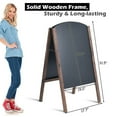 thumbnail image 2 of Costway 31.5" Wood A-Frame Chalkboard Menu Sign Board Sidewalk Wedding Signage, 2 of 8