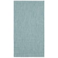 thumbnail image 3 of Safavieh Courtyard Finnian Solid Indoor/Outdoor Area Rug, Aqua/Gray, 4' x 5'7", 3 of 15