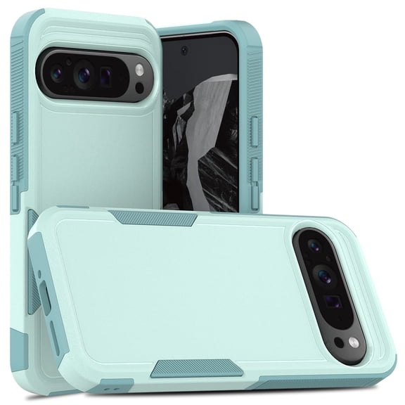 Kryonix for Google Pixel 9 Pro 6.8” Phone Case,Slim & Tough, Dual Layer Shockproof Heavy Duty Military Grade Protective Case Hybrid Rugged Cover,Mint Green