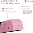 thumbnail image 3 of AUR 2 Pack Portable Door Stop Alarm, Door Stopper with 120db Loud Security Alarm, Travel Door, Doorstops Wedge Sensors Security Devices for Traveling Apartment Hotel and Home (Pink), 3 of 14