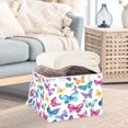 thumbnail image 4 of Iauyy Large Storage Box with Lid - Foldable Home Storage Bins for Clothes Toy Holiday Decor, Butterfly Pattern (42*32*30cm), 4 of 6