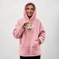 Norvella Womens Pet Carrier Pocket Hoodies Round Opening Long Sleeve ...