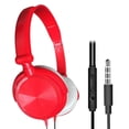 thumbnail image 3 of Dalazy S1 Casque Filaire Portable 3.5mm Stéréo Pliable Rouge avec Micro, 3 of 8