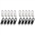 thumbnail image 1 of Cremallera de Repuesto de Metal (20 Piezas), LengüEtas de Metal para ReparacióN de Cremalleras, para Ropa, Equipaje, Maleta, Mochila, Manualidades de Bricolaje, 1 of 6