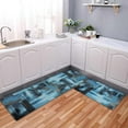 thumbnail image 2 of Kitchen Mats for Floor, Anti Fatigue Mats for Kitchen Floor Mat Cushioned, Blue Kitchen Mat 2 PCS, Kitchen Rugs and Mats Non Skid Waterproof, Abstract Art Painting Kitchen Decor, 2 of 5