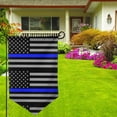 thumbnail image 2 of Distressed Police Style Flag Double Sided Garden Flag for Indoor Outdoor Decorations 12.5 * 18 Inches Sharp Corner, 2 of 7