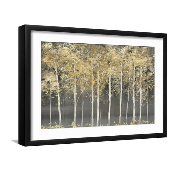 Art.com Golden Forest Light Art Print by Isabelle Z, Black Frame Wall Art, 23" x 17"