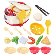 Kids Kitchen Cooker Toys Learning Educational Toys Utensils Kitchen Pretend Play Kids Kitchen Cooking Toys for Boys and Girls Children Kids , Red