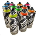 Loop 400ml Premium Mural Spray Paint kit for Aerosol Art - 6 Neon ...